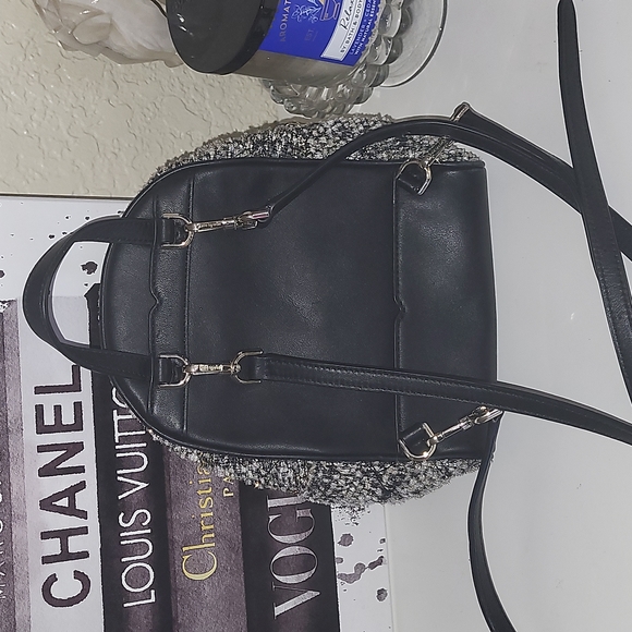 EUC Kate Spade mini natalia backpack in .tweed. tinsely sparkly..leather.. - Picture 7 of 11